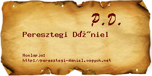Peresztegi Dániel névjegykártya